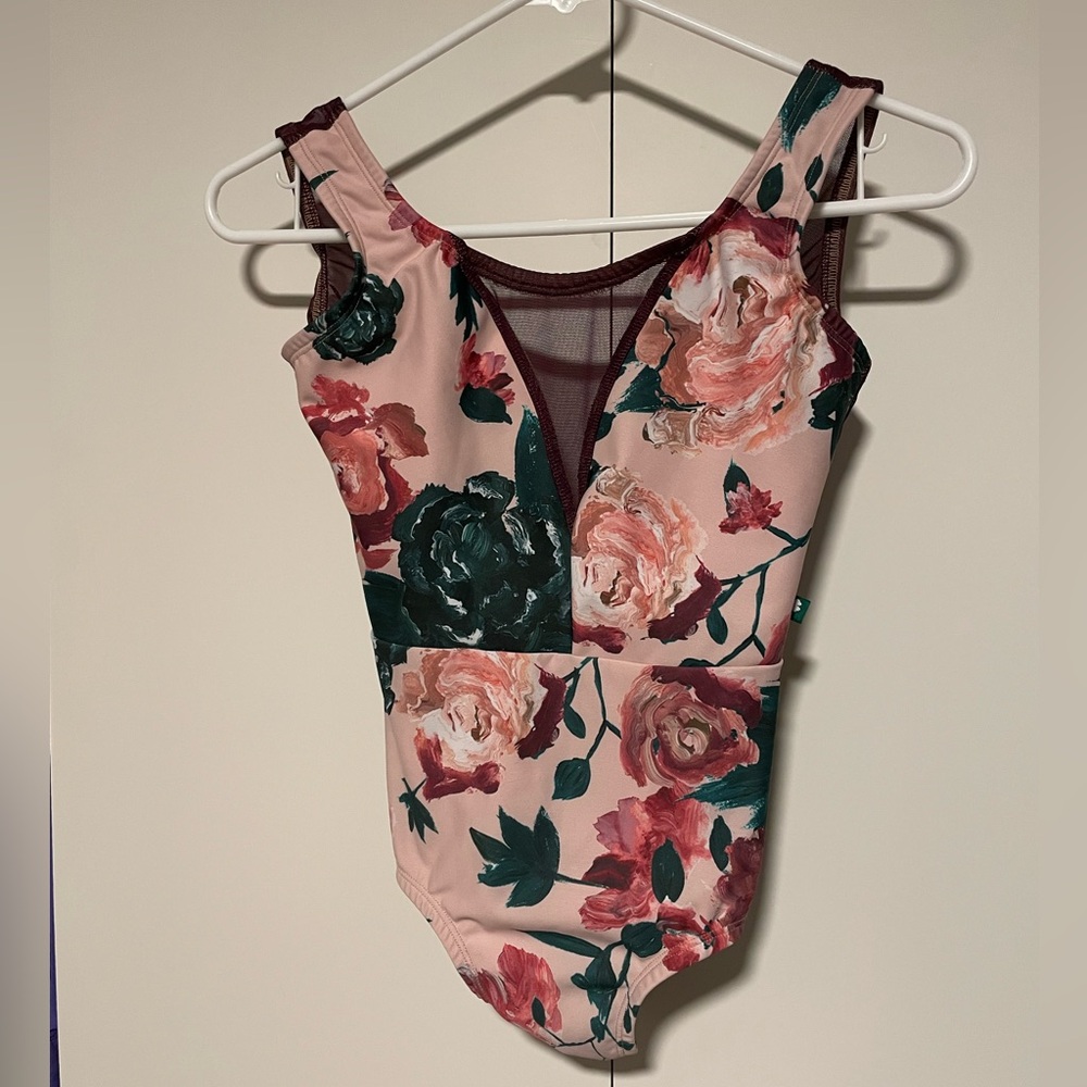 Luckyleo floral leotard